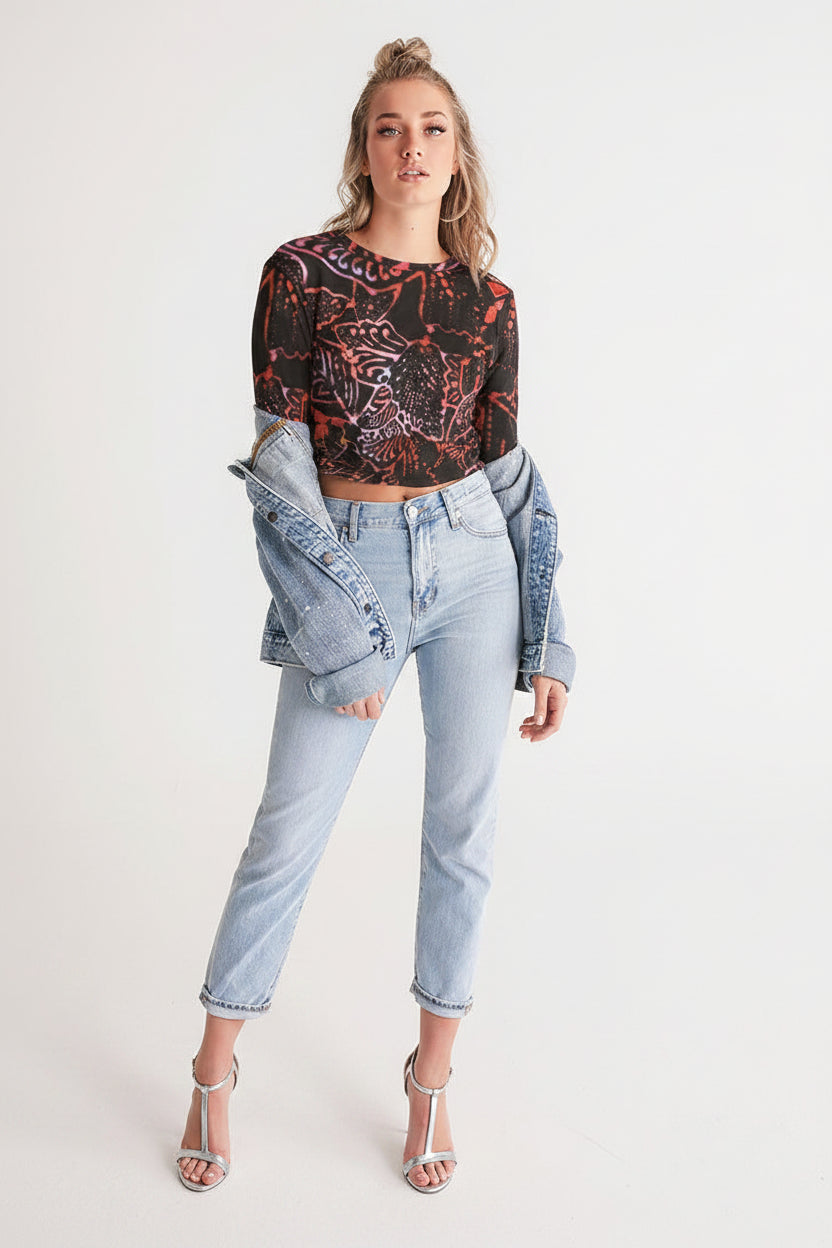 Lady Women's Twist-Front Cropped Tee - IAKAM