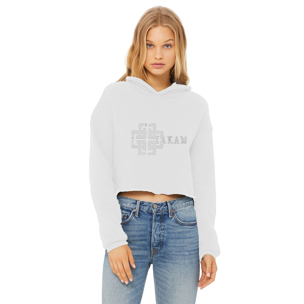 KAM S9 Hoodie Ladies Cropped Raw Edge Hoodie - IAKAM