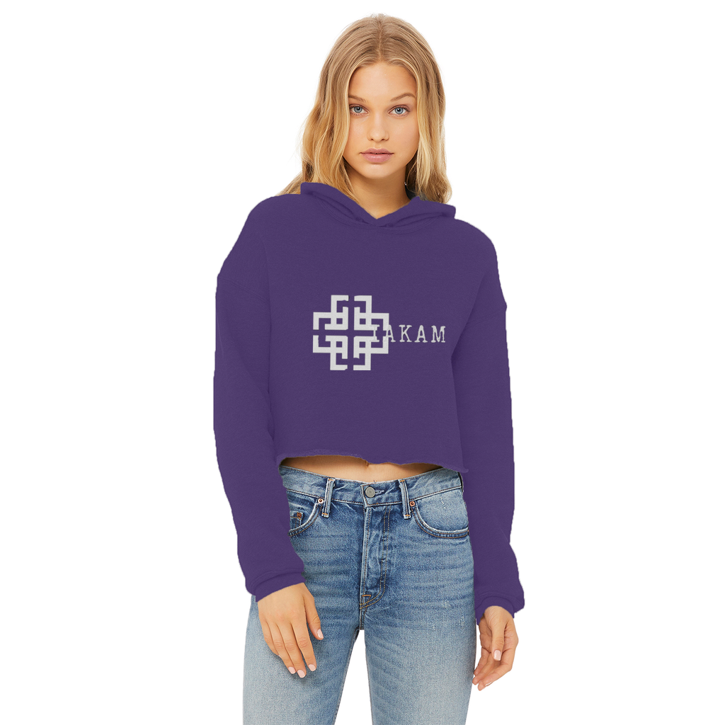 KAM S9 Hoodie Ladies Cropped Raw Edge Hoodie - IAKAM