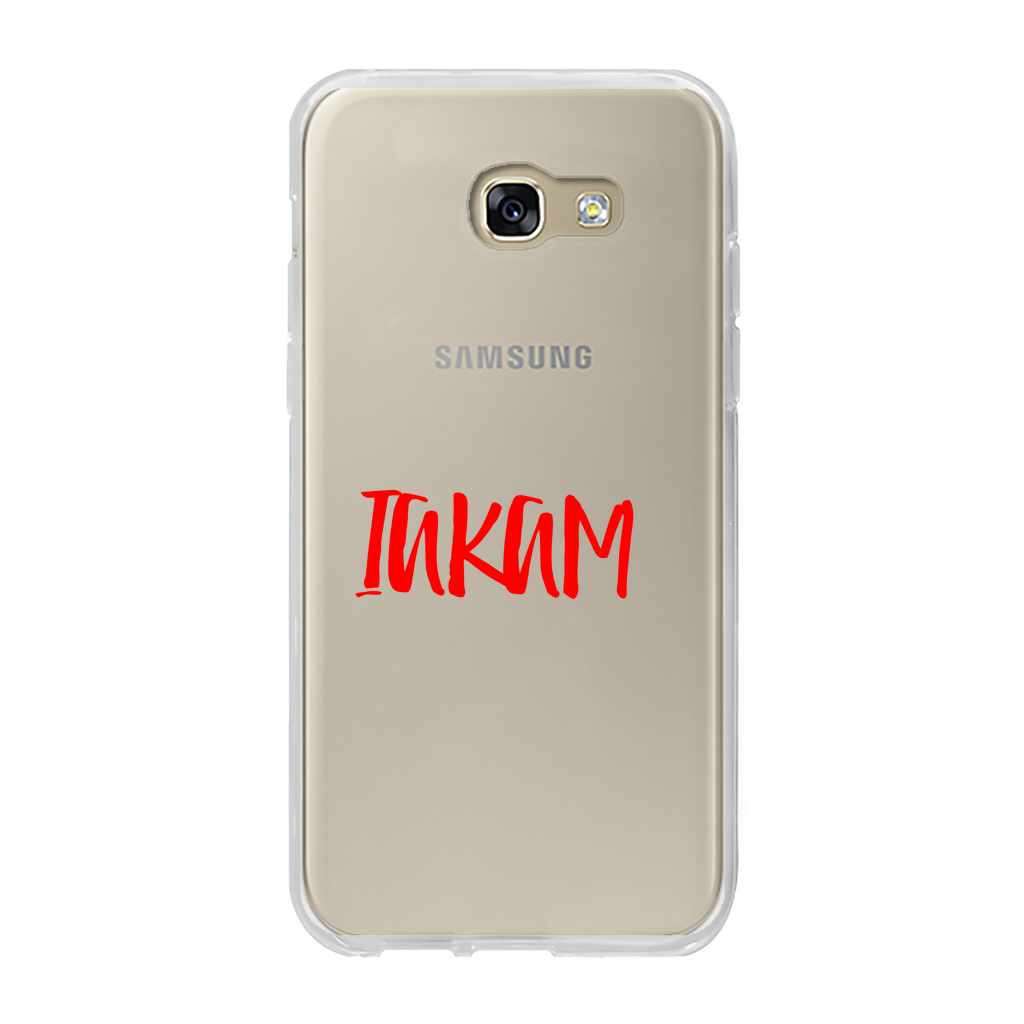 IAKAM Red Back Printed Transparent Soft Phone Case - IAKAM