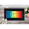 Love Wins Heavy Duty Door Mat - IAKAM