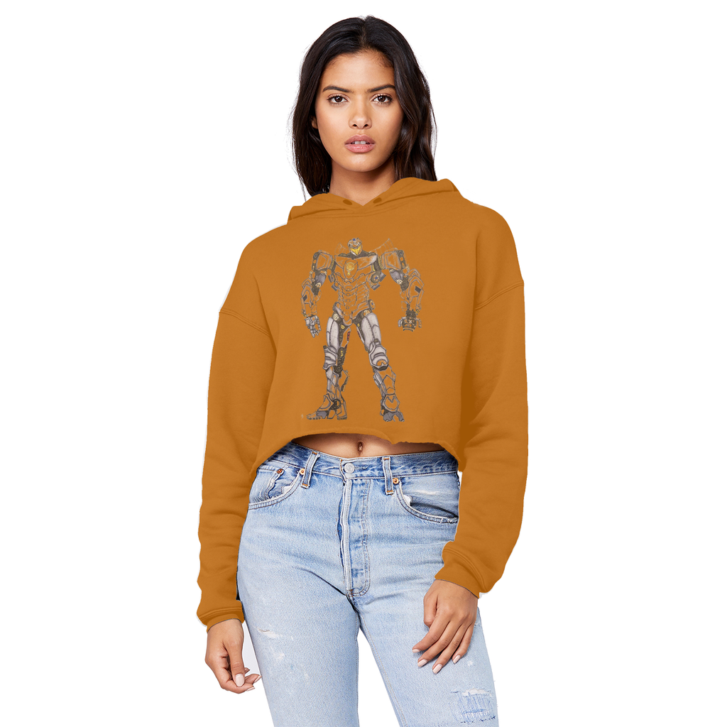 Rimitron Unisex Cropped Raw Edge Boyfriend Hoodie - IAKAM