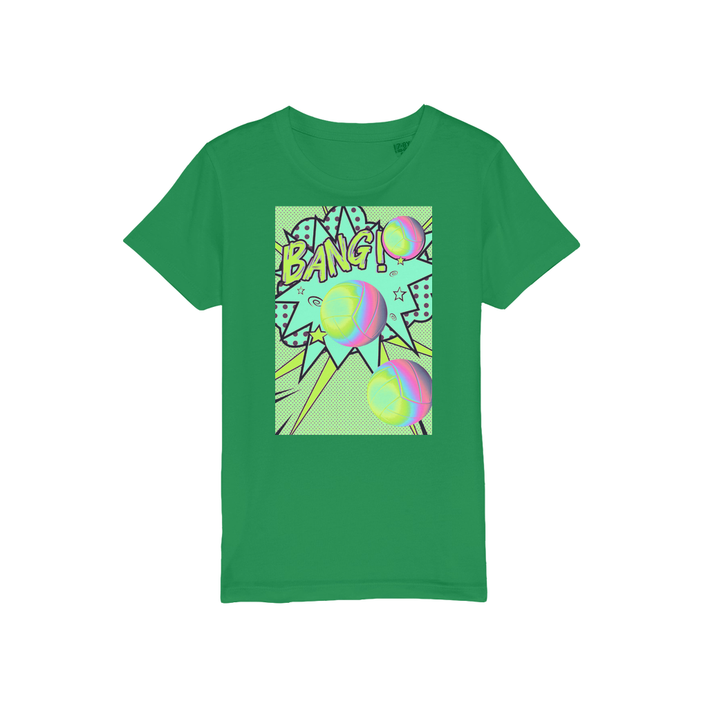 Volley Ball Organic Jersey Kids T-Shirt - IAKAM