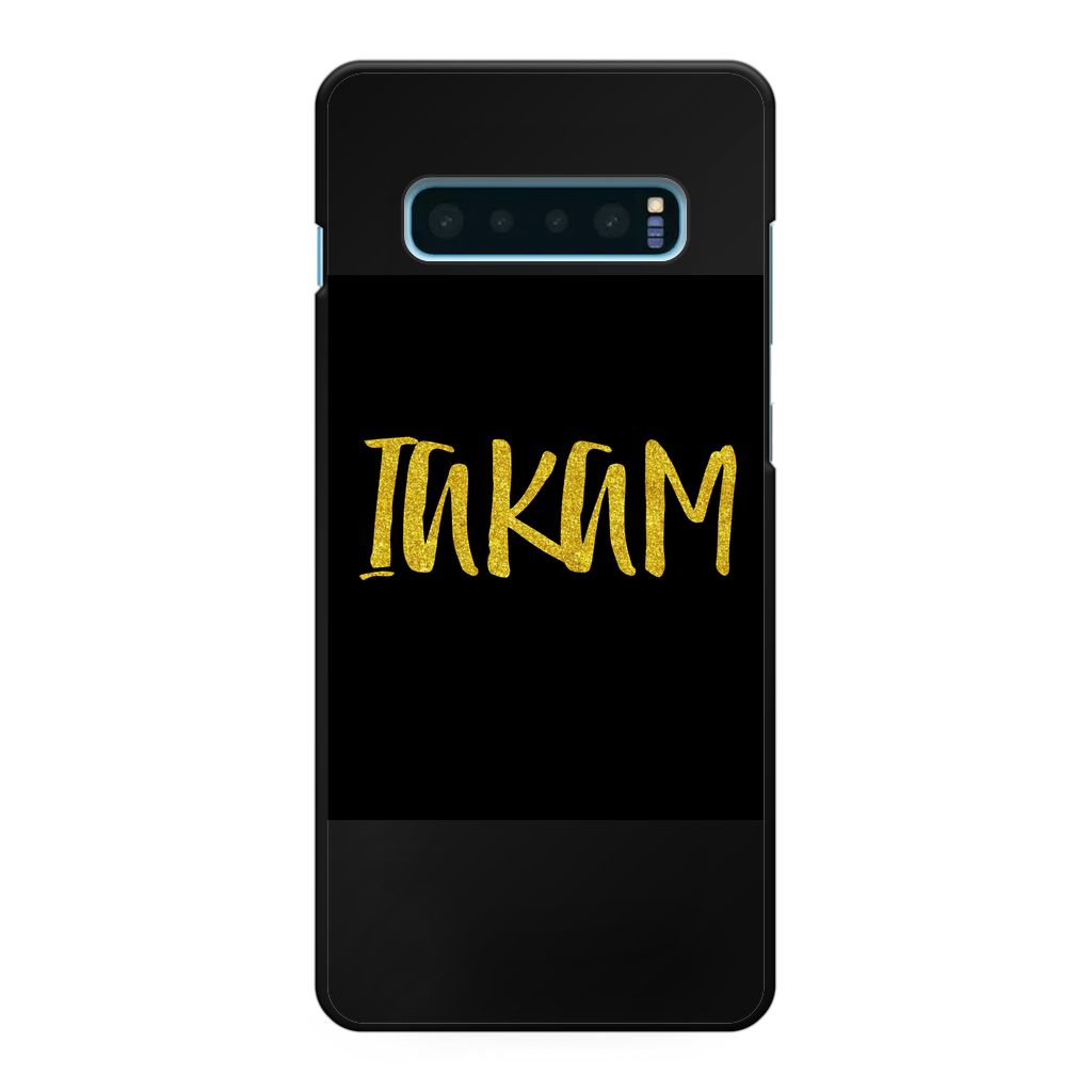 IAKAM GOLD Back Printed Black Hard Phone Case - IAKAM