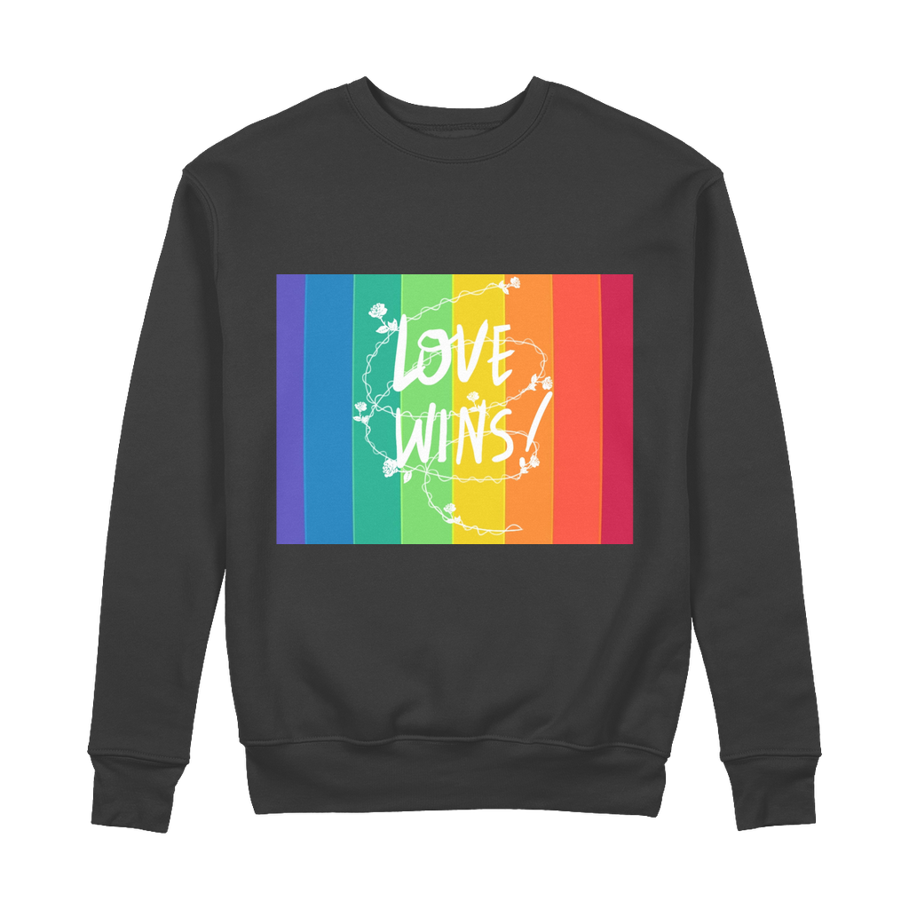 Love Wins 100% Organic Cotton Sweatshirt - IAKAM