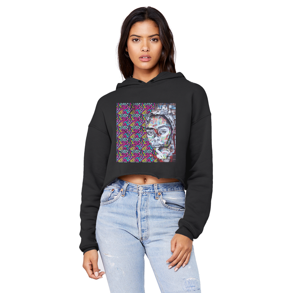 Beauty Unisex Cropped Raw Edge Boyfriend Hoodie - IAKAM