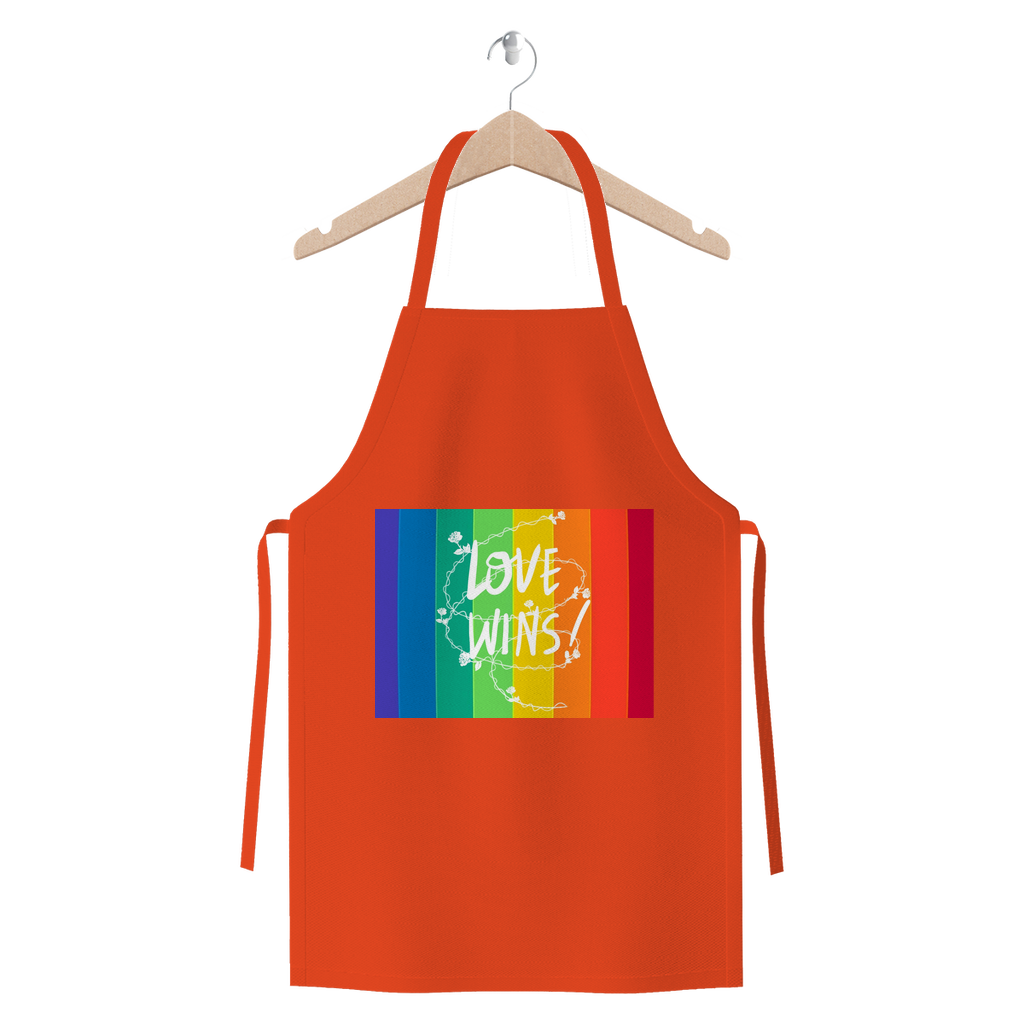 Love Wins Premium Jersey Apron - IAKAM