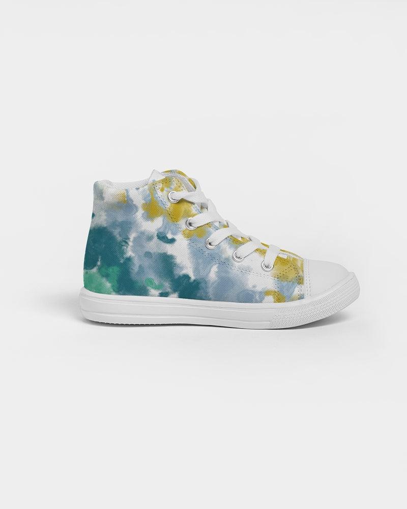 Abstracts  Kids Hightop Canvas Shoe - IAKAM