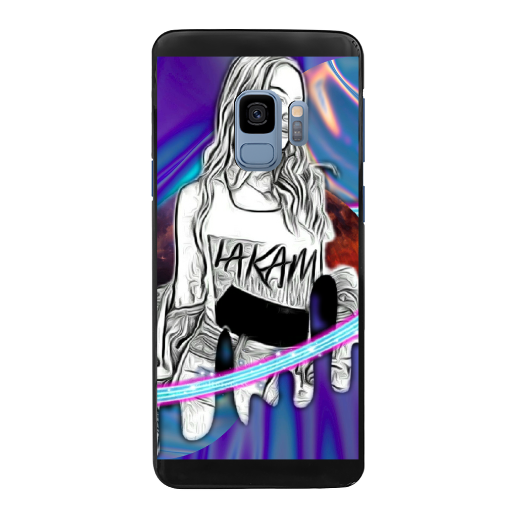 Outerspace3 Back Printed Black Hard Phone Case - IAKAM