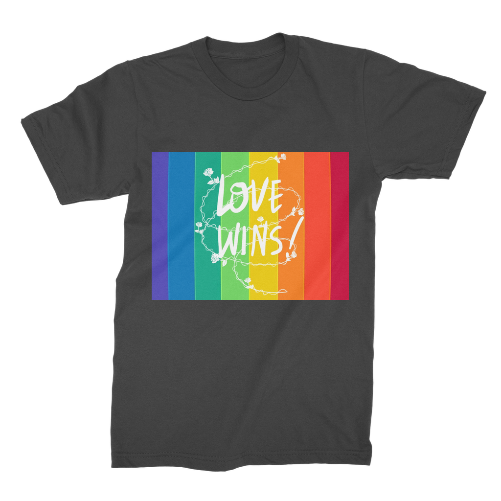 Love Wins Premium Jersey Men's T-Shirt - IAKAM