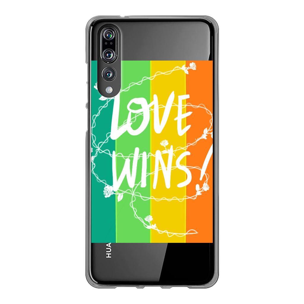 Love Wins Back Printed Transparent Soft Phone Case - IAKAM