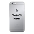 Vibes Don't Lie Back Printed Transparent Soft Phone Case - IAKAM