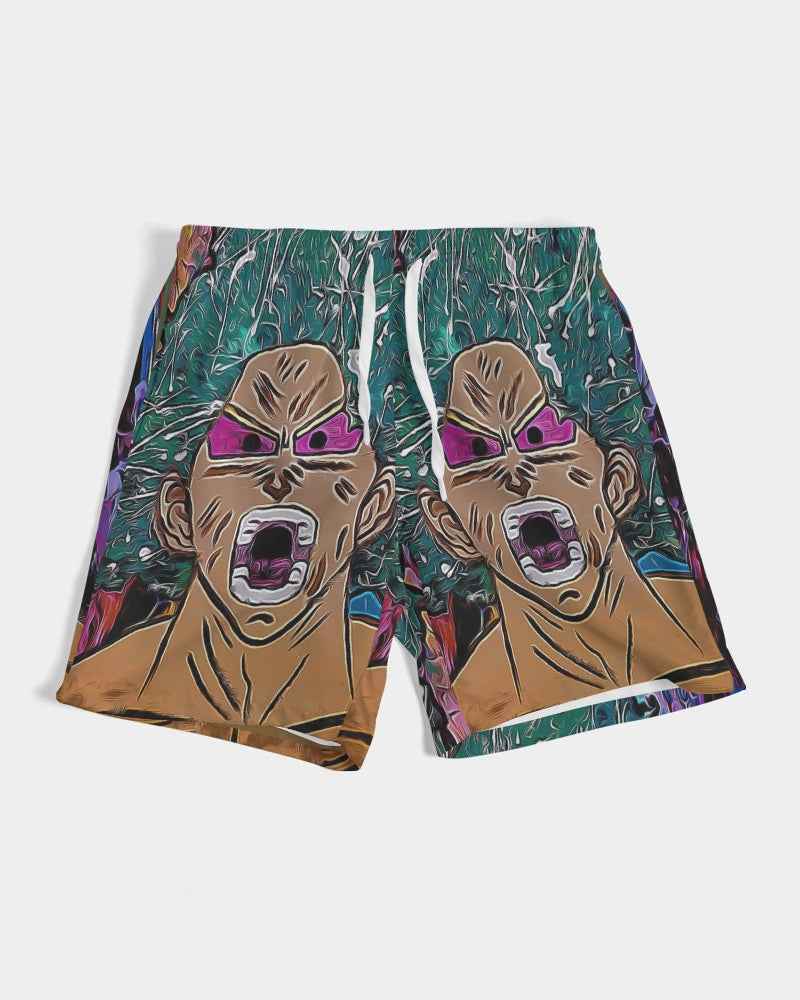 Green  Saiyan Men's Swim Trunk