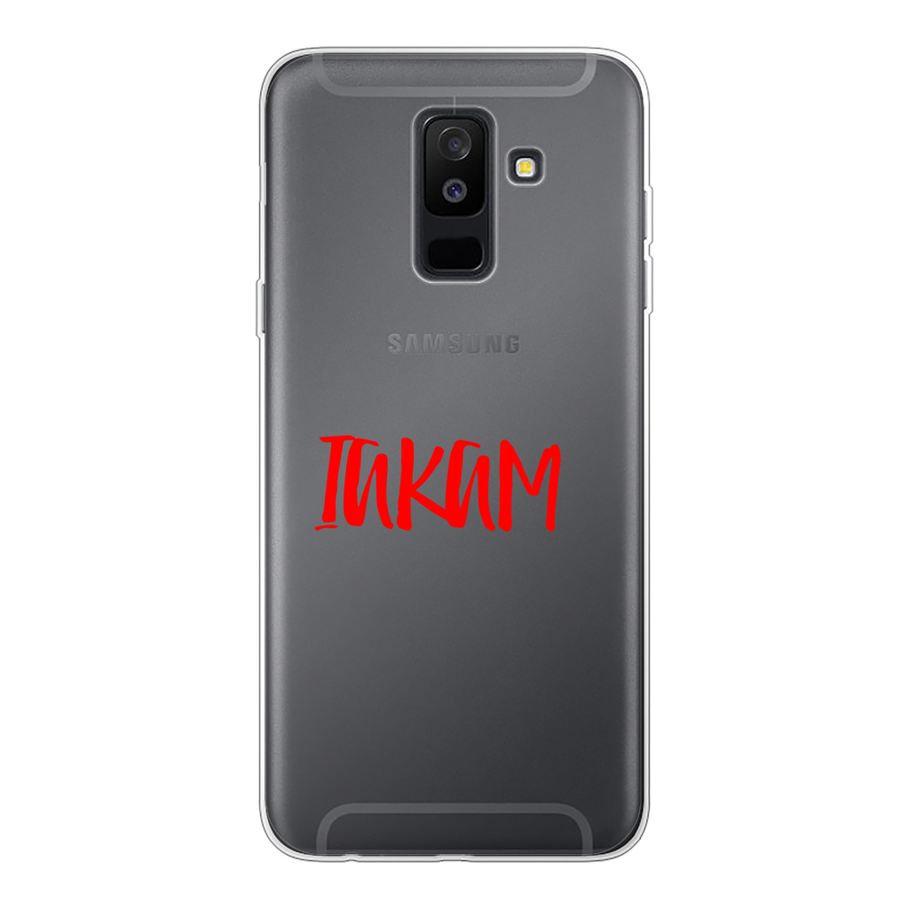 IAKAM Red Back Printed Transparent Soft Phone Case - IAKAM