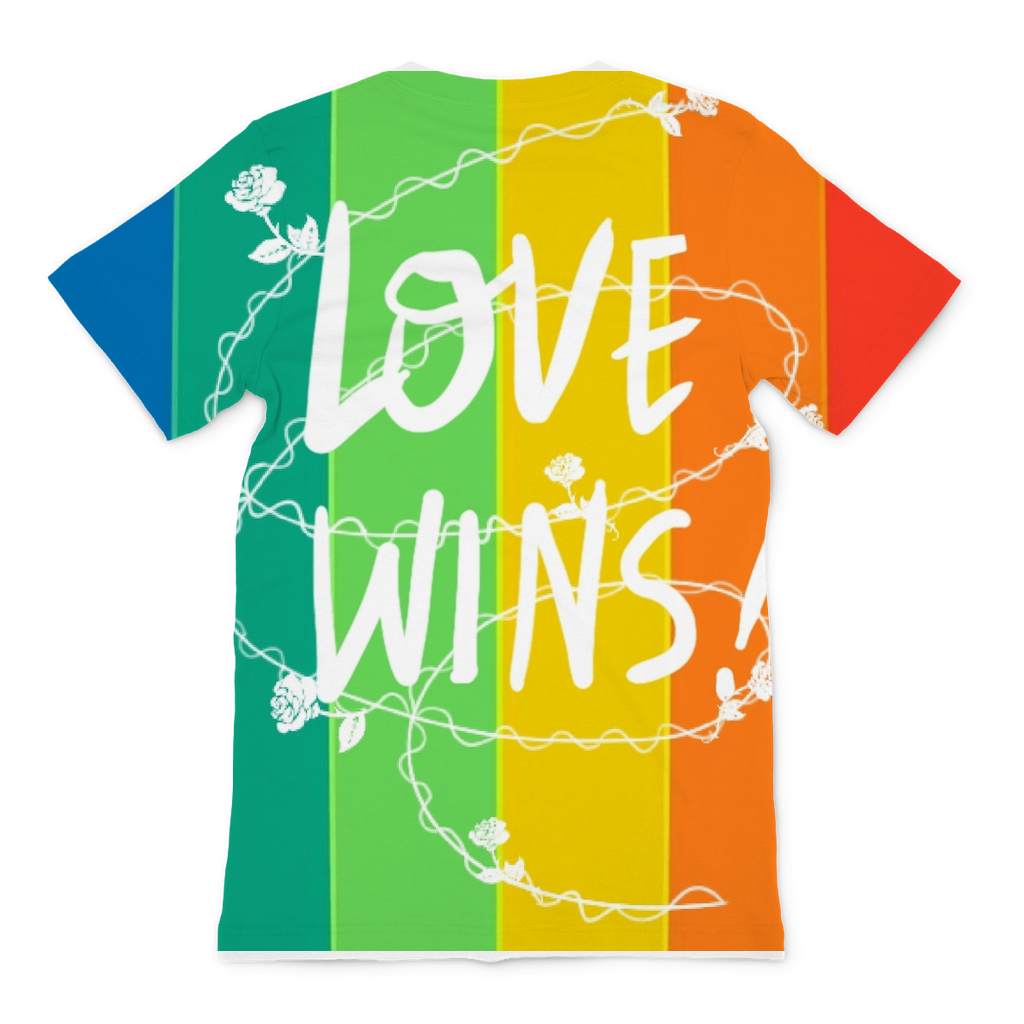 Love Wins Premium Sublimation Adult T-Shirt - IAKAM