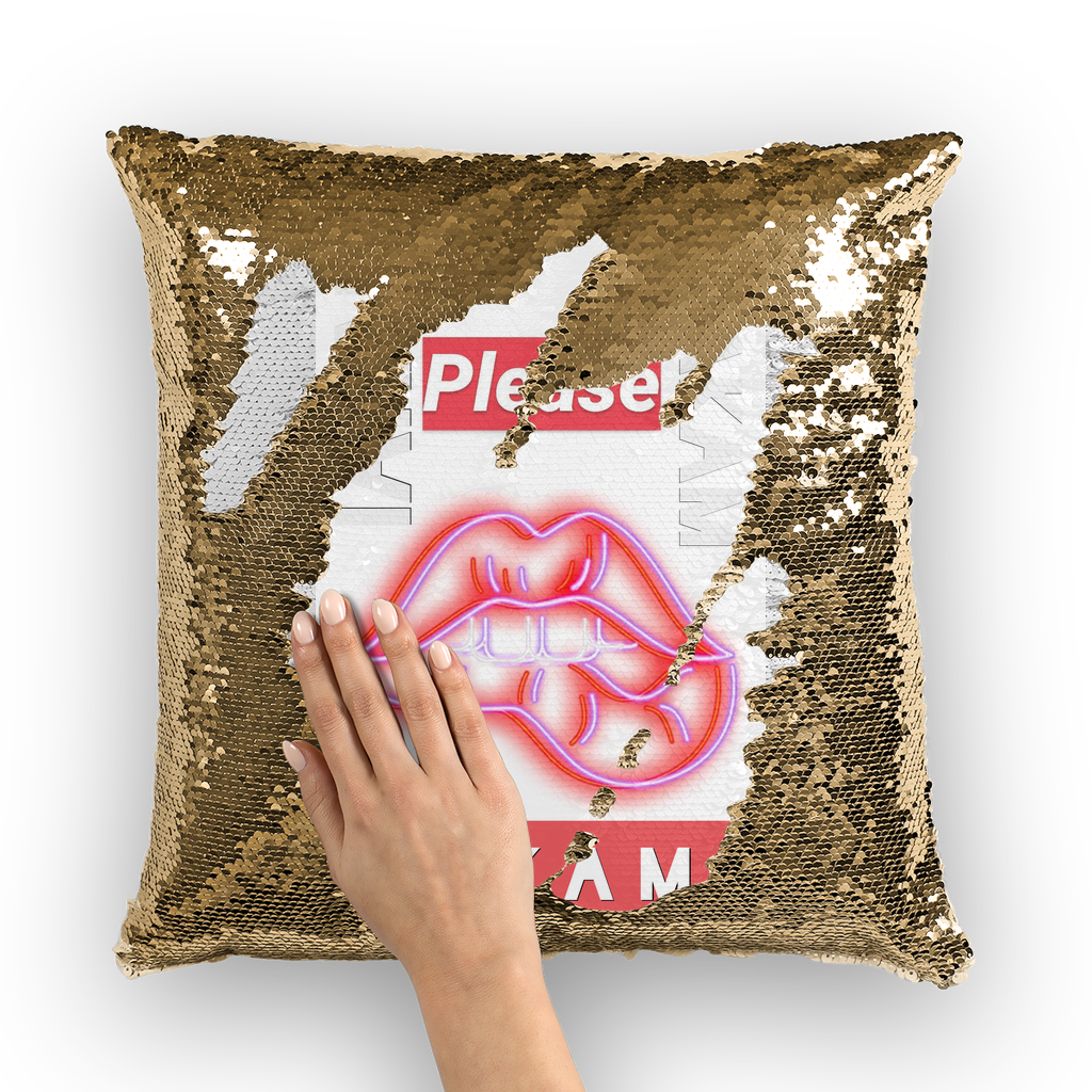 Please Sequin Cushion Cover - IAKAM