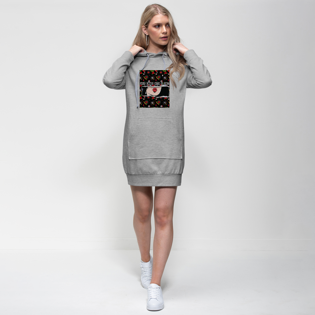 Love Cost  Please Hoodie Dress - IAKAM