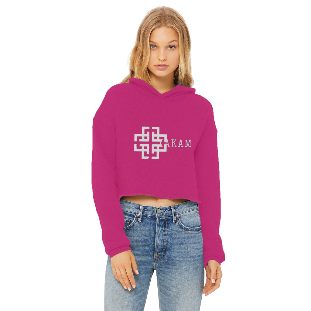 KAM S9 Hoodie Ladies Cropped Raw Edge Hoodie - IAKAM
