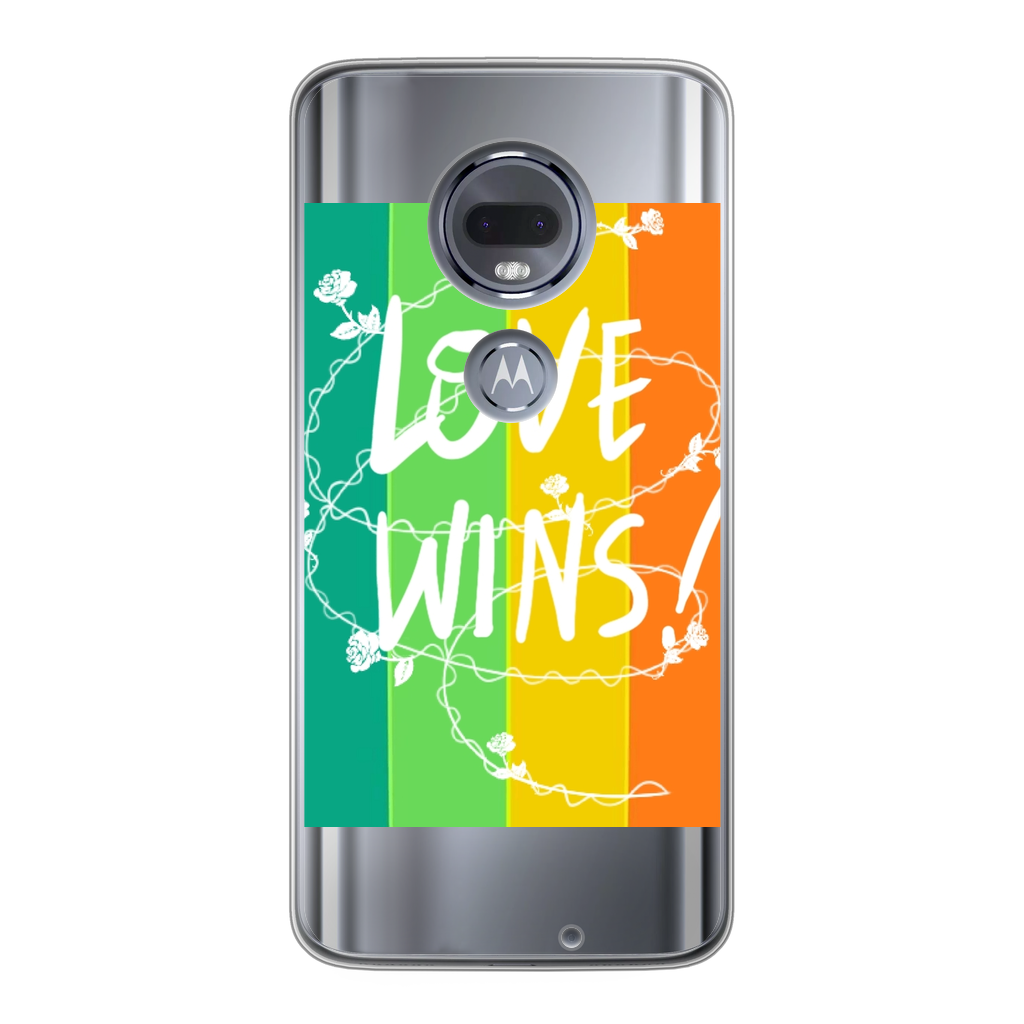 Love Wins Back Printed Transparent Soft Phone Case - IAKAM