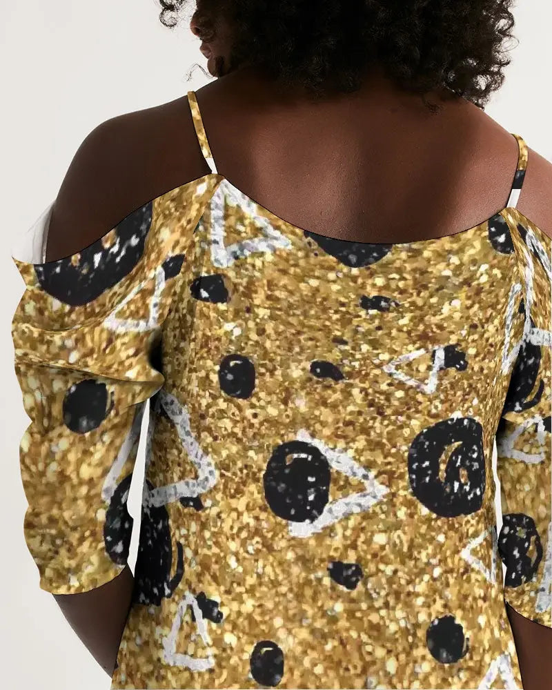 Realm Women's Open Shoulder A-Line Dress - IAKAM