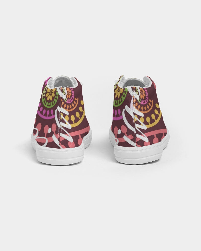Crazy Skull 1 Kids Hightop Canvas Shoe - IAKAM