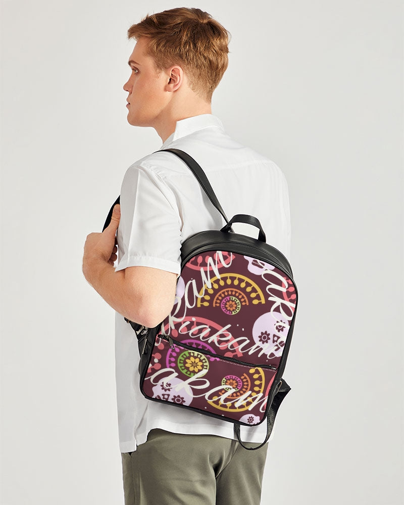 Crazy Skull 1 Classic Faux Leather Backpack - IAKAM