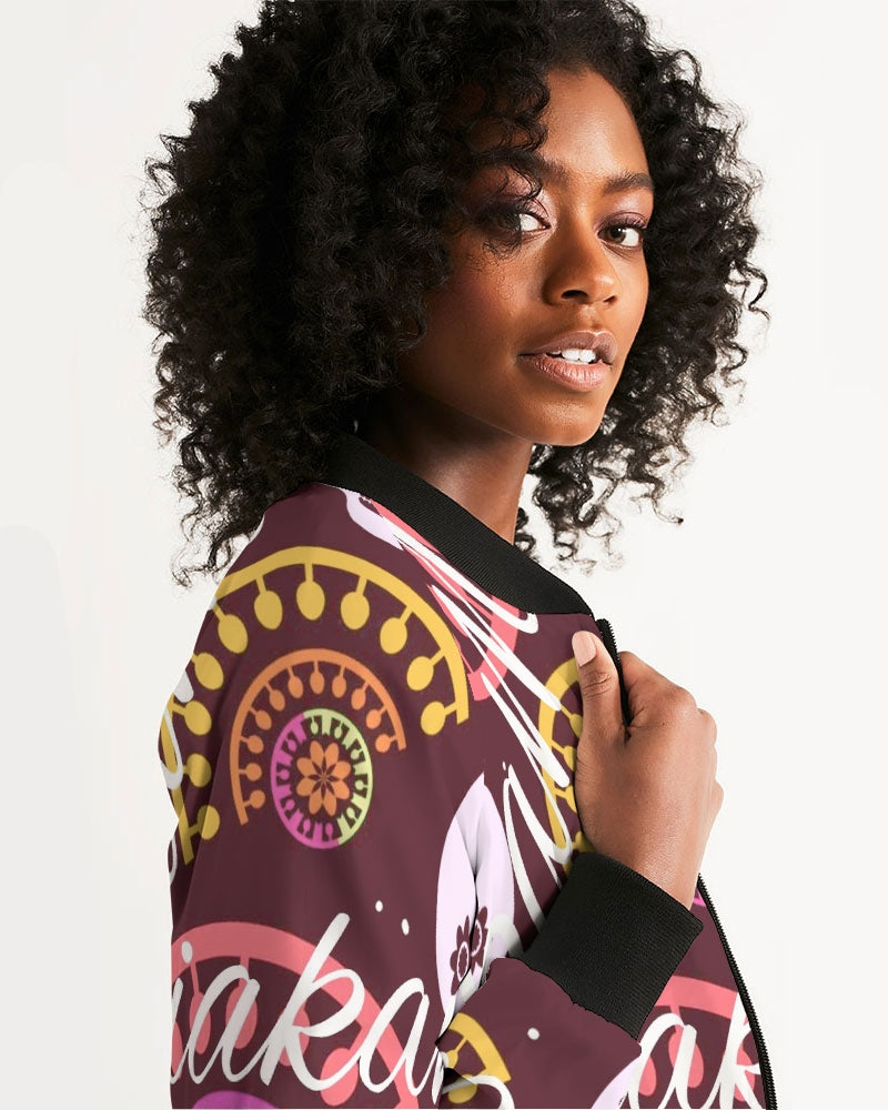 Crazy Skull 1 Women's Bomber Jacket - IAKAM