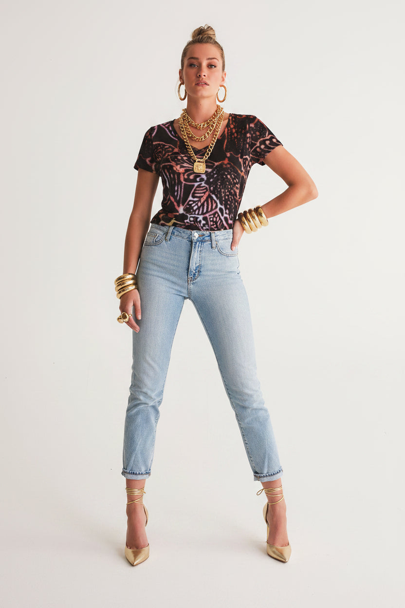 Lady Women's V-Neck Tee - IAKAM