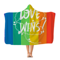 Love Wins Classic Adult Hooded Blanket - IAKAM