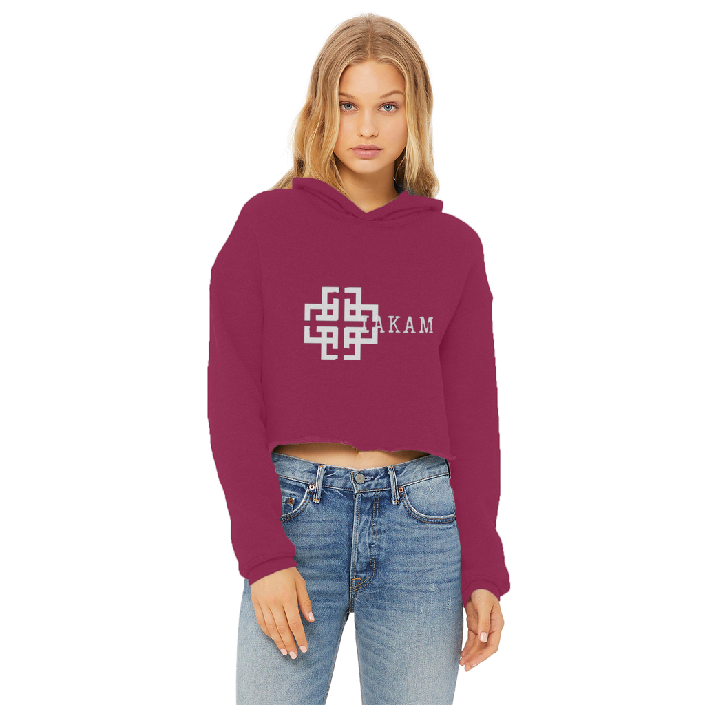 KAM S9 Hoodie Ladies Cropped Raw Edge Hoodie - IAKAM