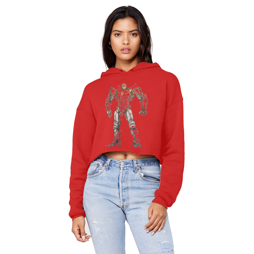 Rimitron Unisex Cropped Raw Edge Boyfriend Hoodie - IAKAM