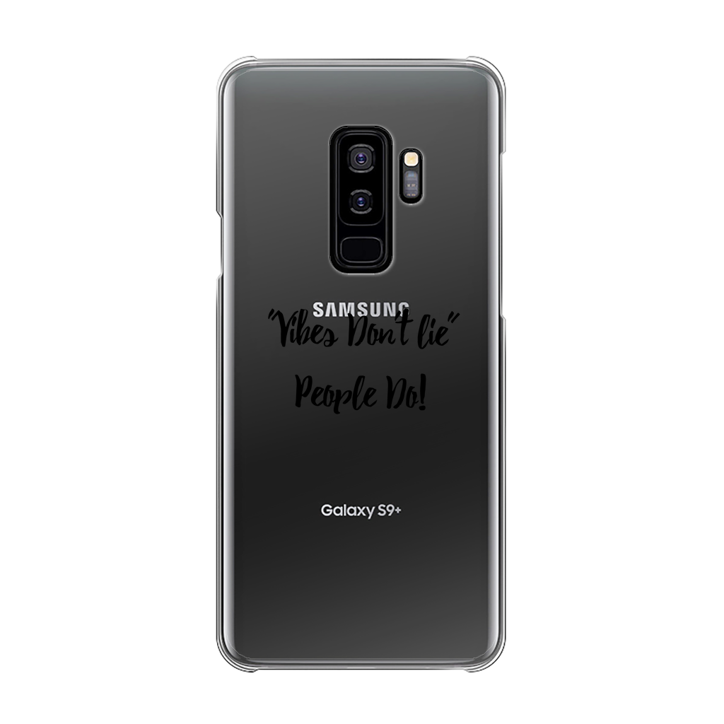 Vibes Don't Lie Back Printed Transparent Hard Phone Case - IAKAM