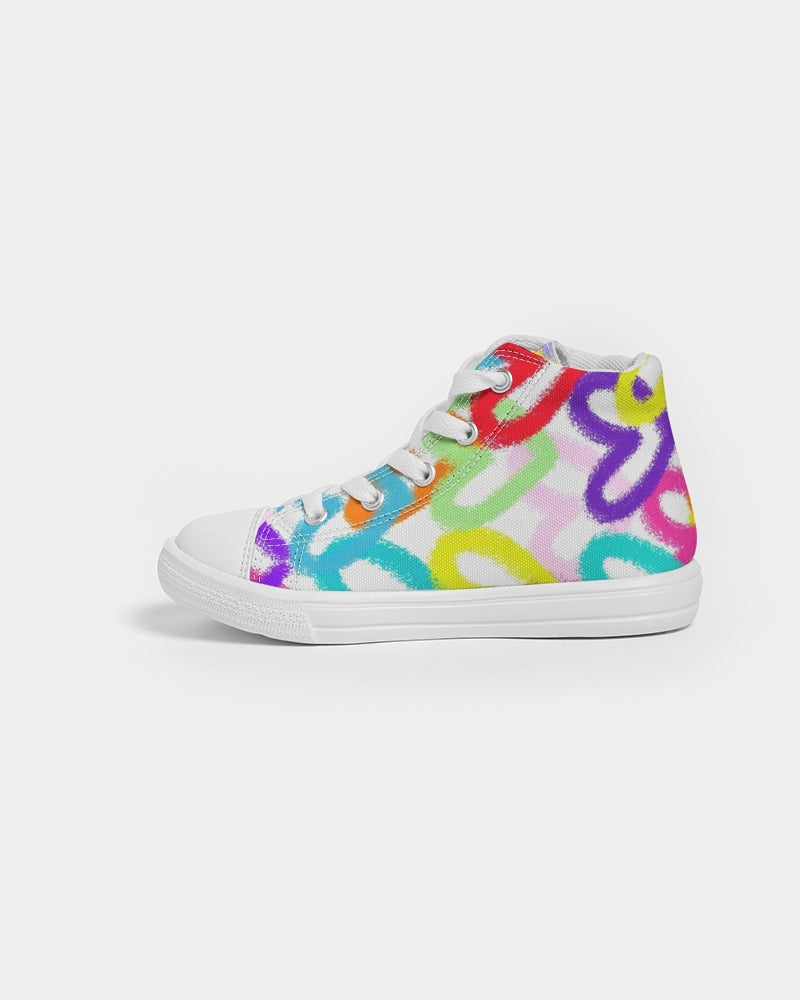Heartful Kids Hightop Canvas Shoe - IAKAM