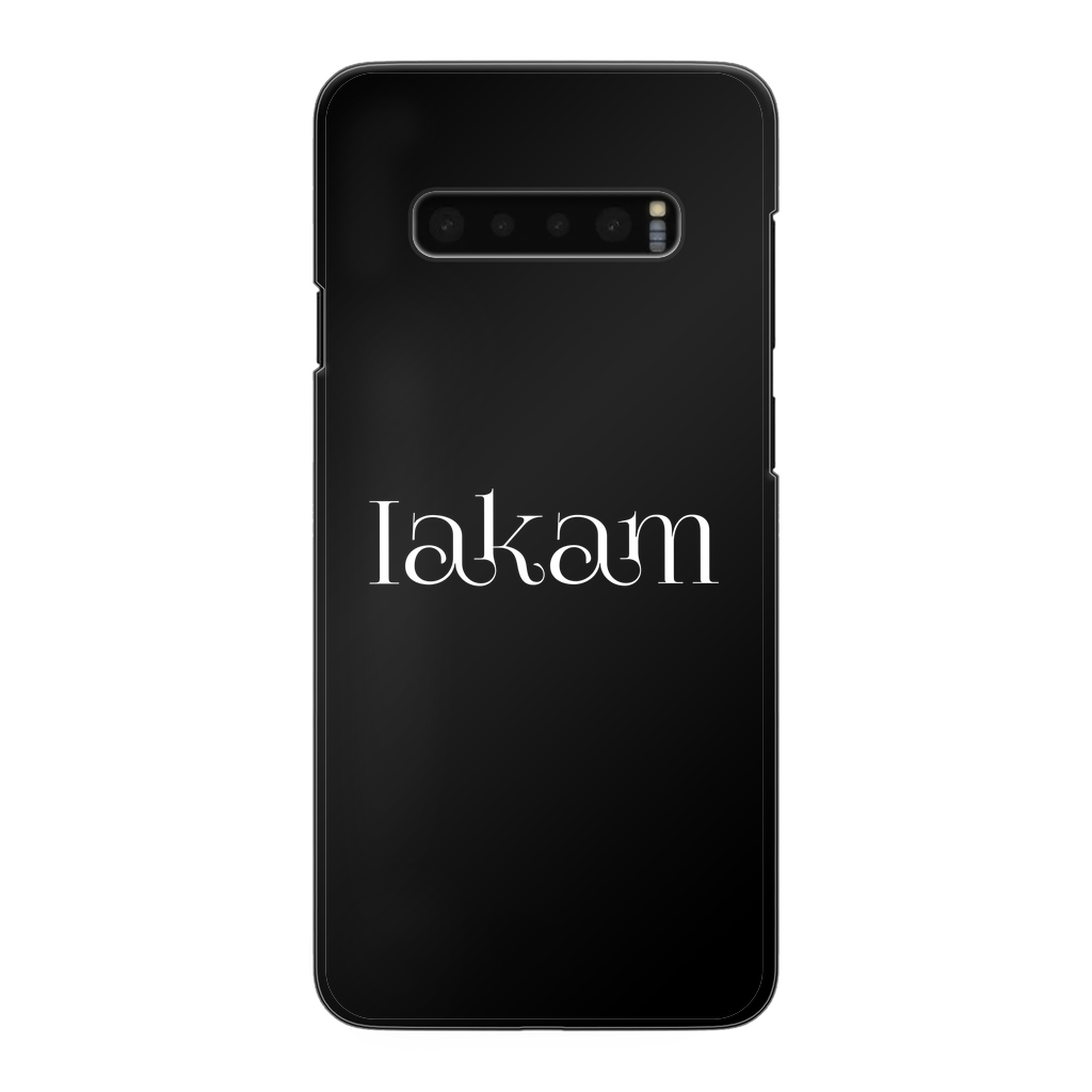 Iakam collec Back Printed Black Hard Phone Case - IAKAM
