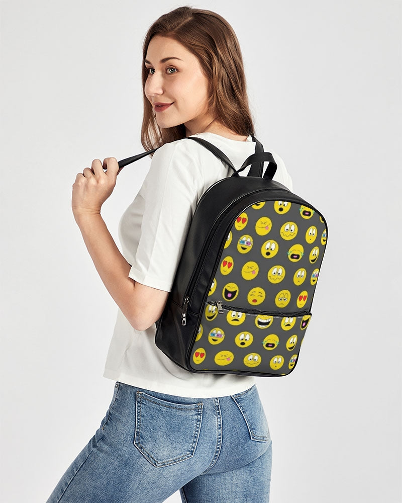 Emjoi Mood Classic Faux Leather Backpack - IAKAM