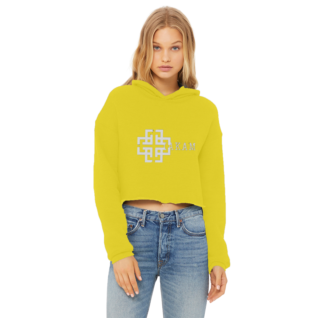 KAM S9 Hoodie Ladies Cropped Raw Edge Hoodie - IAKAM