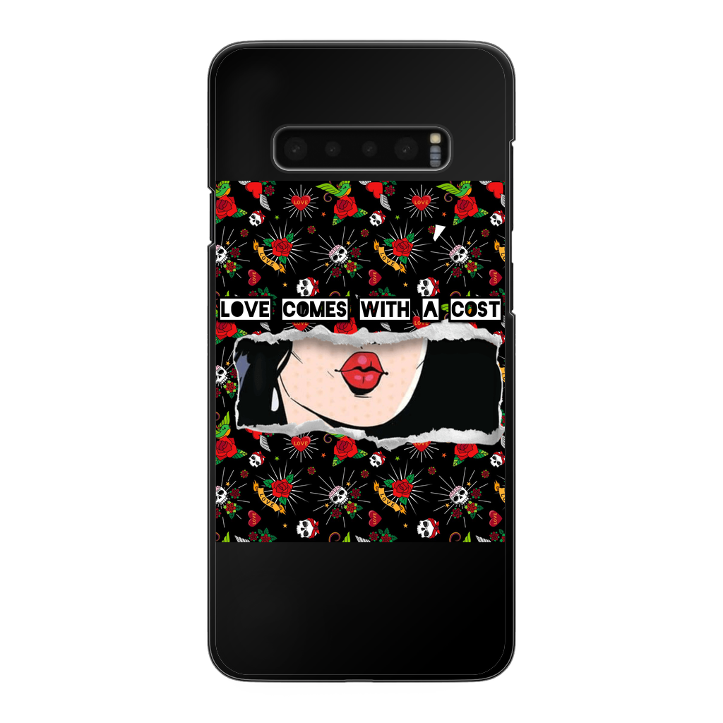 Love Cost Back Printed Black Hard Phone Case - IAKAM