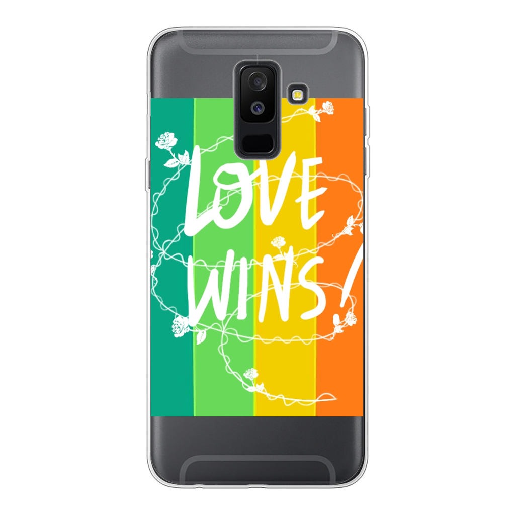Love Wins Back Printed Transparent Soft Phone Case - IAKAM