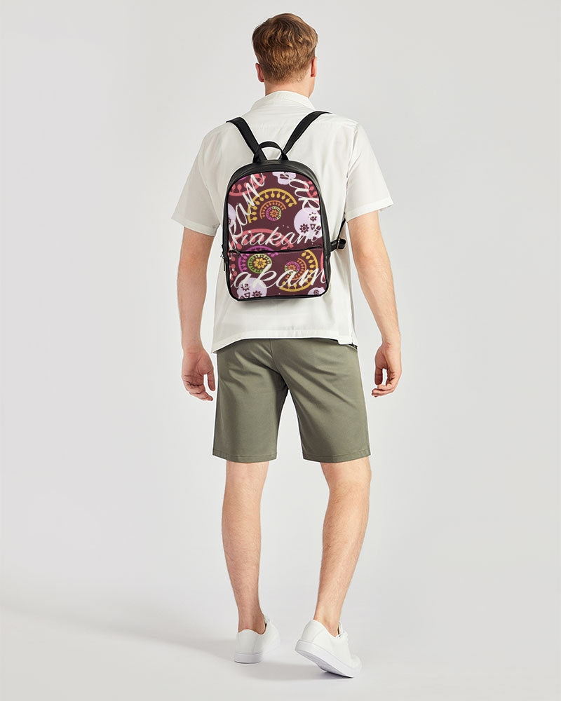 Crazy Skull 1 Classic Faux Leather Backpack - IAKAM