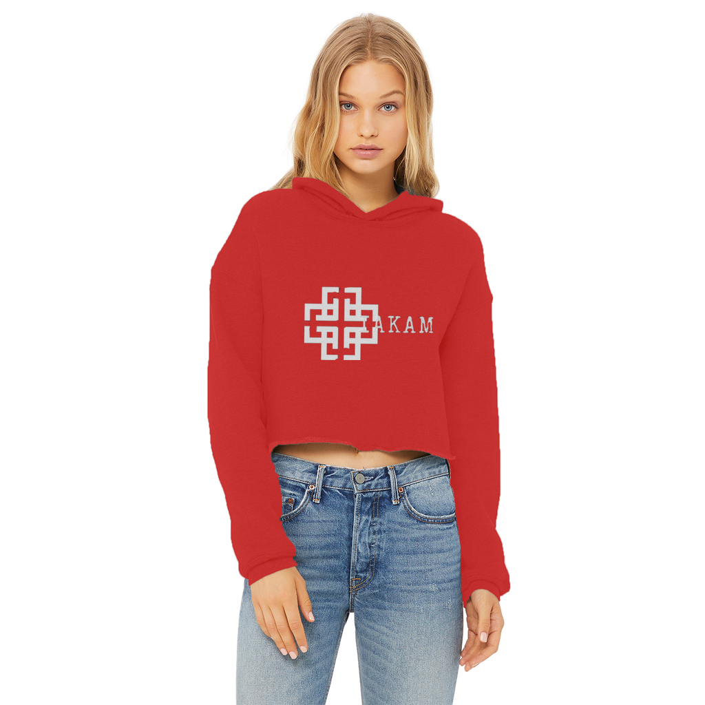 KAM S9 Hoodie Ladies Cropped Raw Edge Hoodie - IAKAM