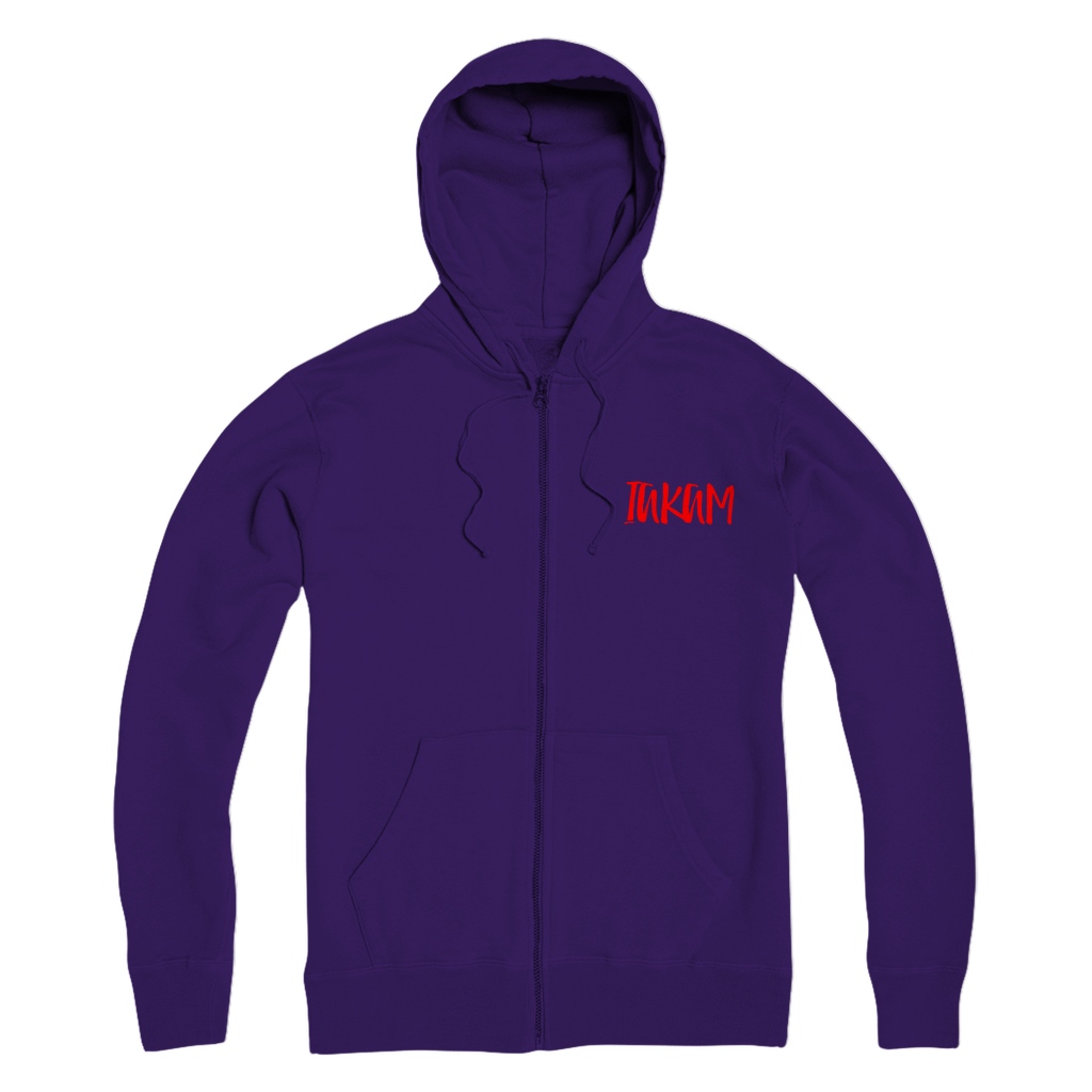 IAKAM Red Premium Adult Zip Hoodie - IAKAM