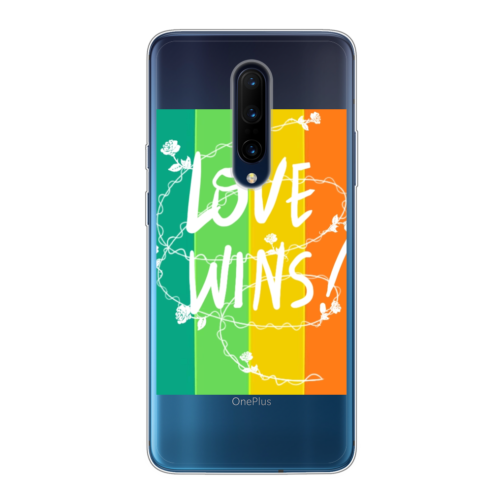 Love Wins Back Printed Transparent Soft Phone Case - IAKAM