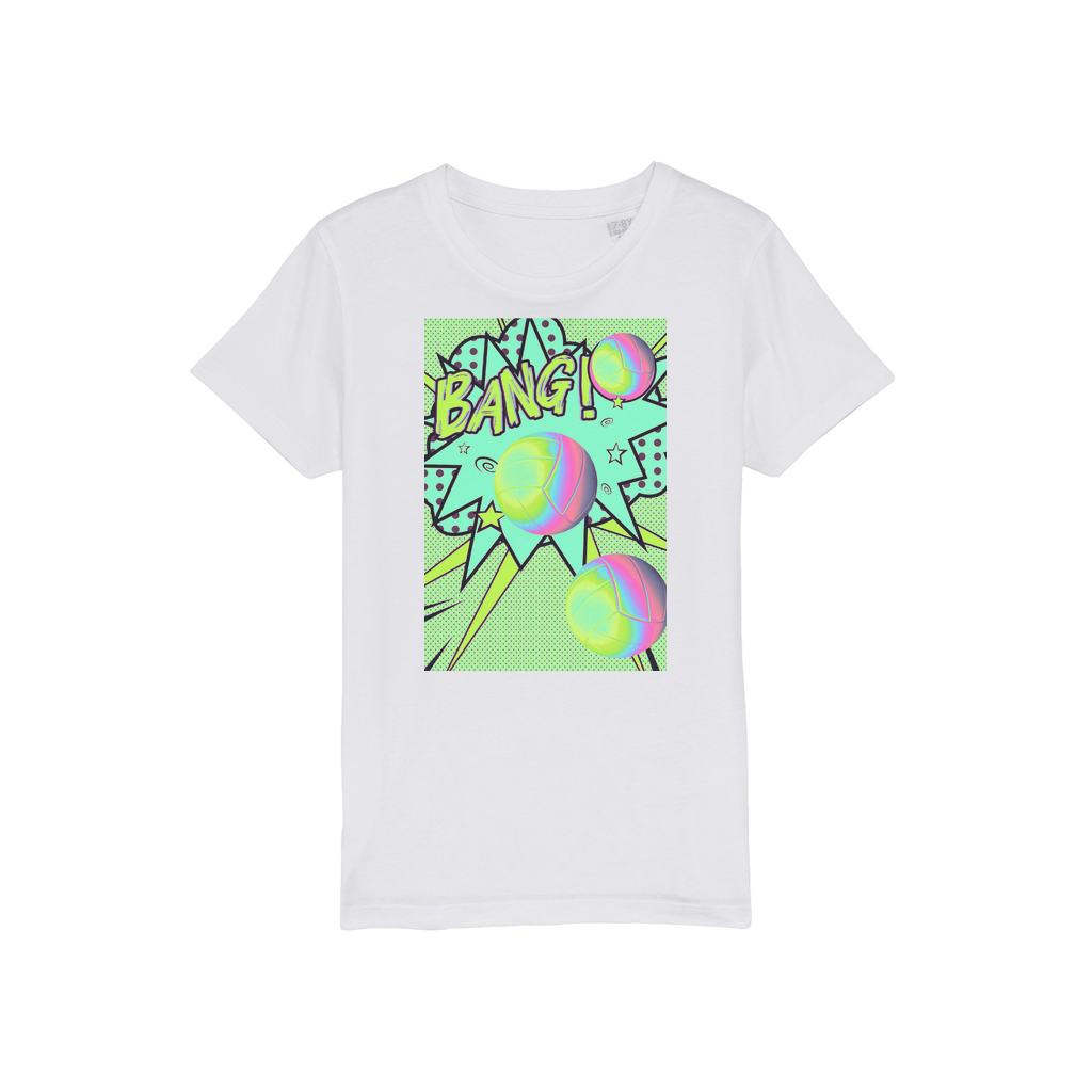 Volley Ball Organic Jersey Kids T-Shirt - IAKAM