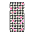FLOWER PAT Back Printed Black Hard Phone Case - IAKAM