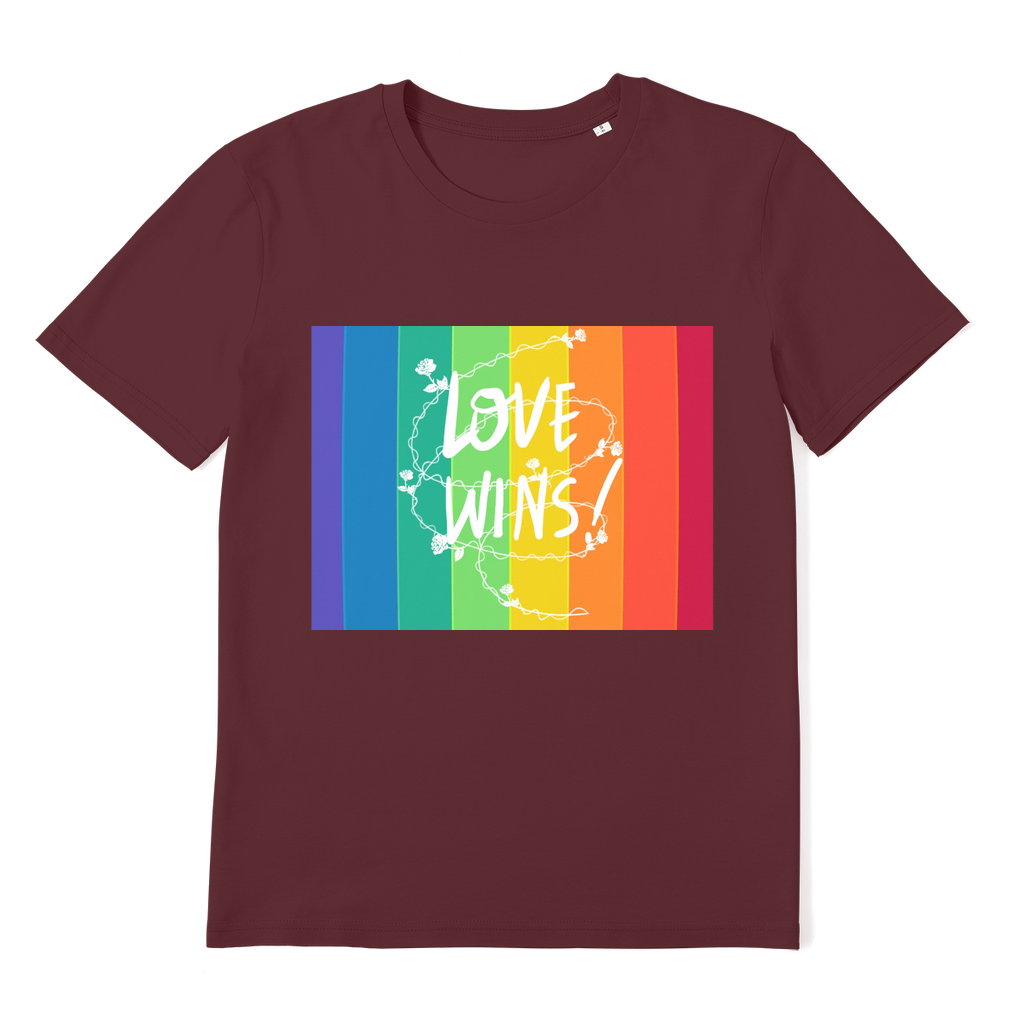 Love Wins Premium Organic Adult T-Shirt - IAKAM