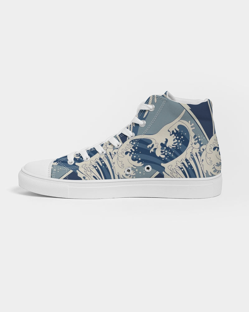 Waves Women's Hightop Canvas Shoe - IAKAM