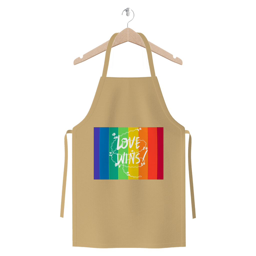 Love Wins Premium Jersey Apron - IAKAM
