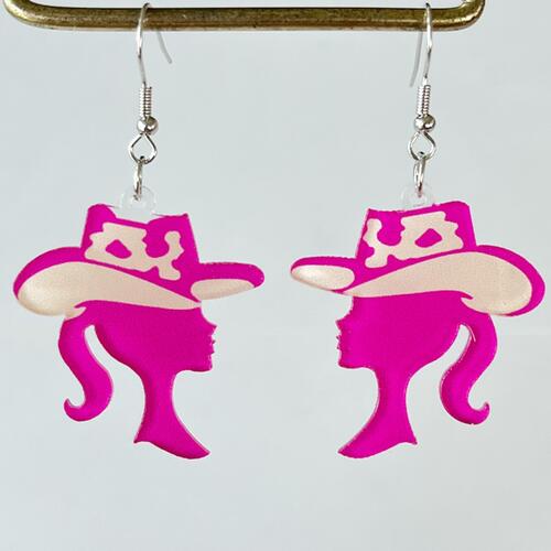 Geometric Shape Acrylic Dangle Earrings - IAKAM