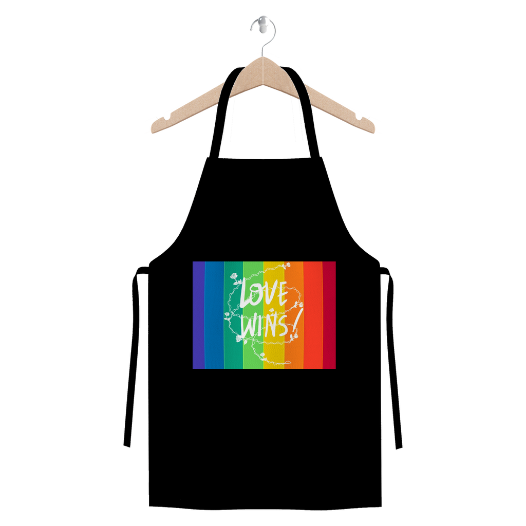 Love Wins Premium Jersey Apron - IAKAM