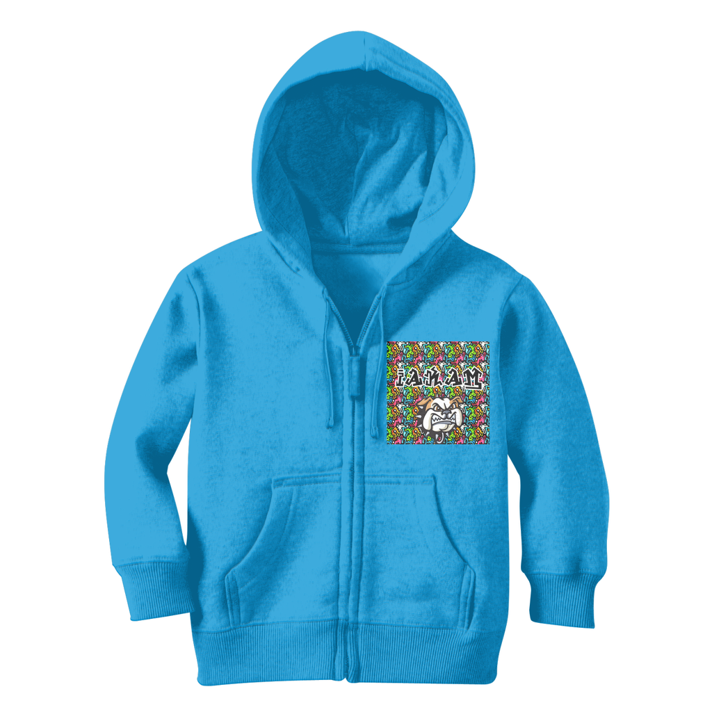 IAKAM DOG Classic Kids Zip Hoodie - IAKAM